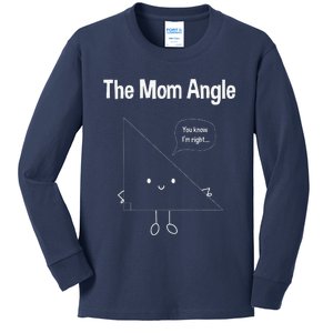 Funny And Cute Geometry Math For Mother's Day Gift Kids Long Sleeve Shirt