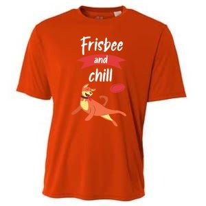 Frisbee And Chill Frisbee Great Gift Cooling Performance Crew T-Shirt