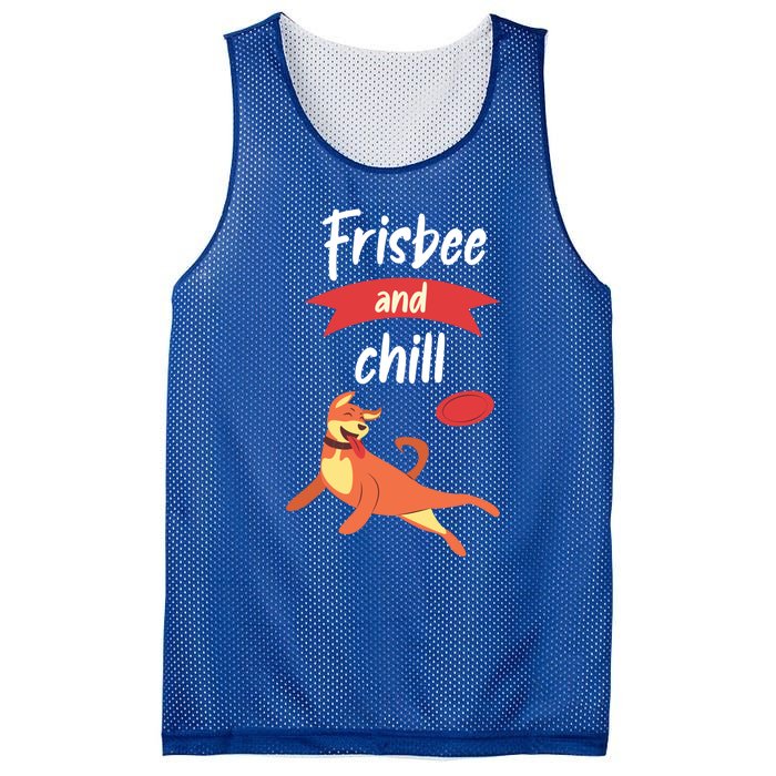 Frisbee And Chill Frisbee Great Gift Mesh Reversible Basketball Jersey Tank