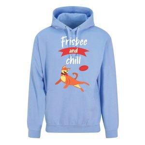 Frisbee And Chill Frisbee Great Gift Unisex Surf Hoodie