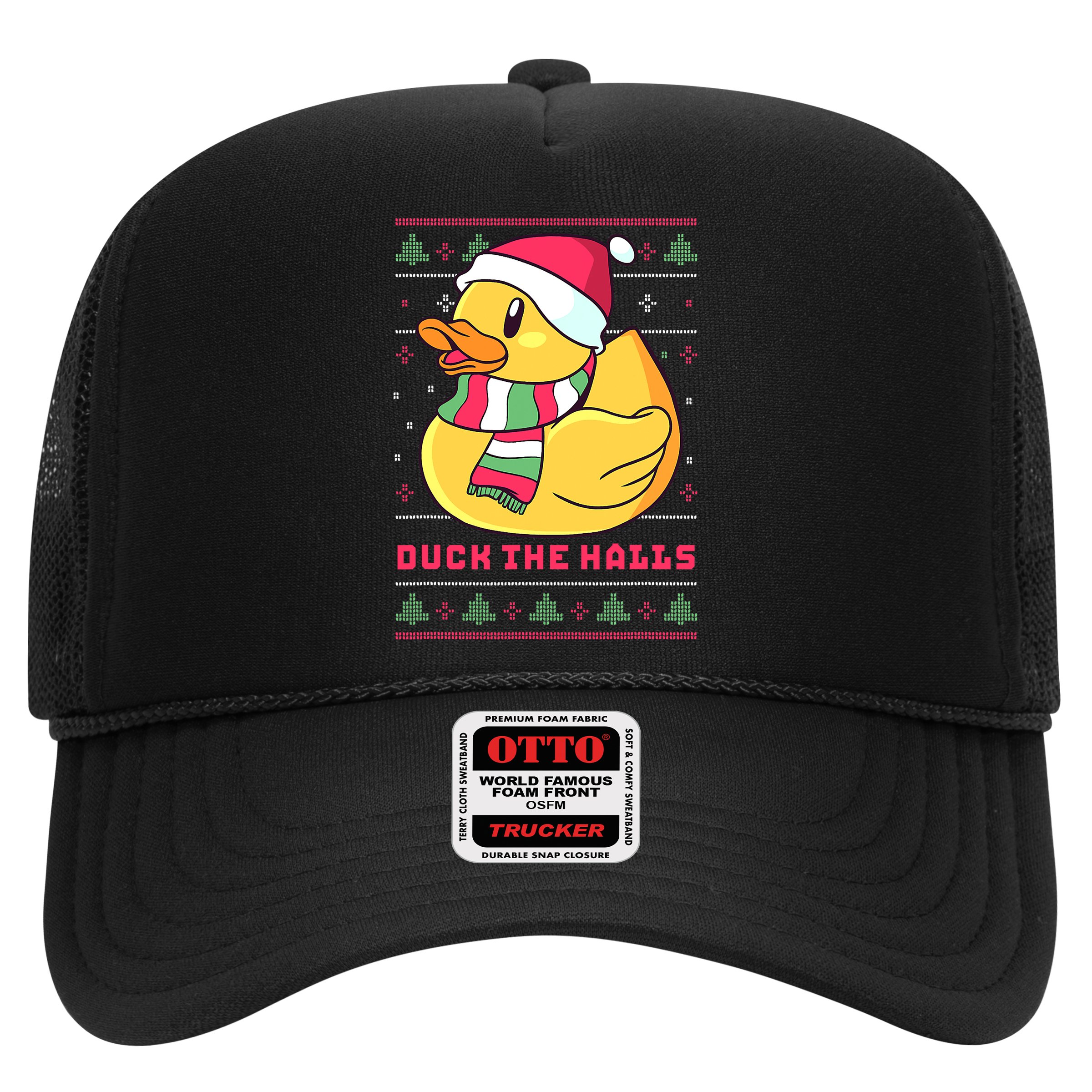 Funny and Cute Duck Puns Merry Christmas Duck The Halls Hat