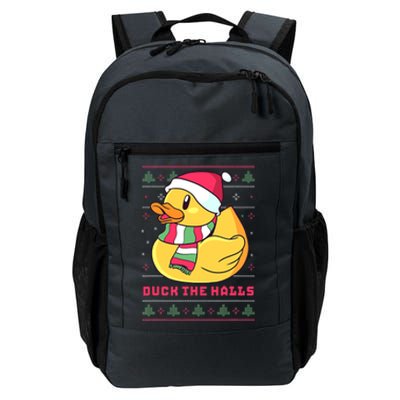 Funny and Cute Duck Puns Merry Christmas Duck The Halls Daily Commute Backpack