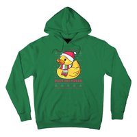 Funny and Cute Duck Puns Merry Christmas Duck The Halls Hoodie