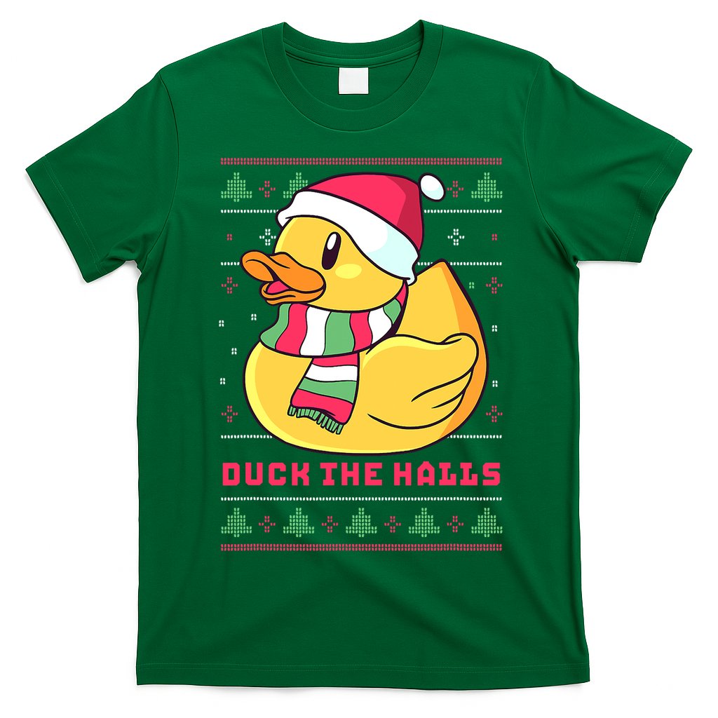 Funny and Cute Duck Puns Merry Christmas Duck The Halls T-Shirt