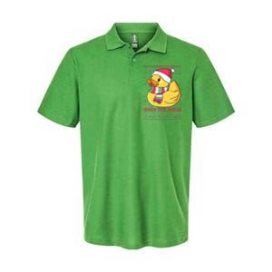 Funny and Cute Duck Puns Merry Christmas Duck The Halls Softstyle Adult Sport Polo