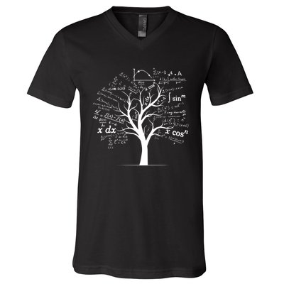 Funny Ap Calculus Algebra Tree Math Teacher Nerd Geek Funny Gift Funny Gift V-Neck T-Shirt