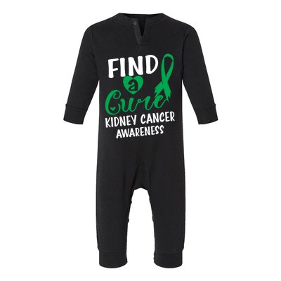 Find A Cure Ney Cancer Awareness Gift Infant Fleece One Piece