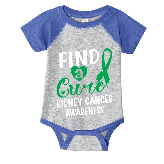 Find A Cure Ney Cancer Awareness Gift Infant Baby Jersey Bodysuit