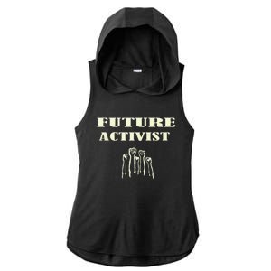 Future Activist Civil Rights For All Equality Ladies PosiCharge Tri-Blend Wicking Draft Hoodie Tank