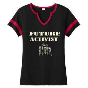 Future Activist Civil Rights For All Equality Ladies Halftime Notch Neck Tee