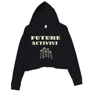 Future Activist Civil Rights For All Equality Crop Fleece Hoodie