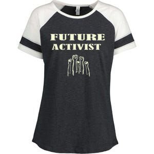 Future Activist Civil Rights For All Equality Enza Ladies Jersey Colorblock Tee