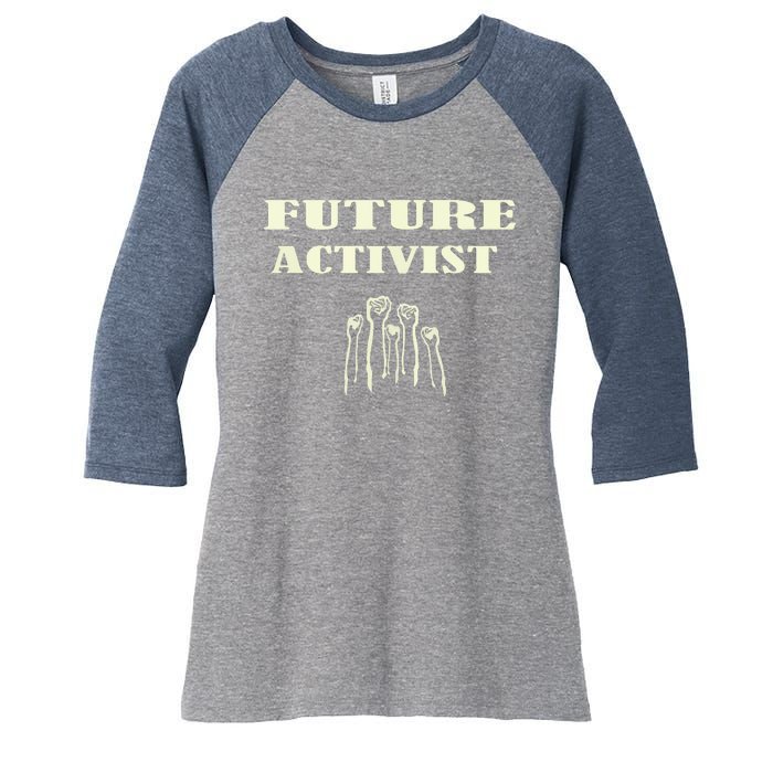 Future Activist Civil Rights For All Equality Women's Tri-Blend 3/4-Sleeve Raglan Shirt