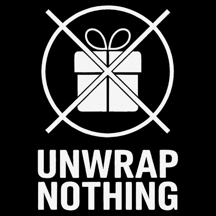 Funny Anti Christmas Unwrap Nothing Stripe Pom Pom Beanie