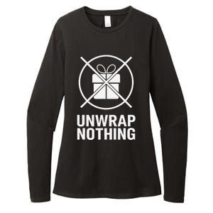 Funny Anti Christmas Unwrap Nothing Womens CVC Long Sleeve Shirt