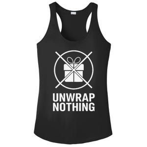 Funny Anti Christmas Unwrap Nothing Ladies PosiCharge Competitor Racerback Tank