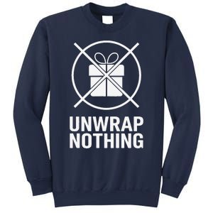 Funny Anti Christmas Unwrap Nothing Sweatshirt