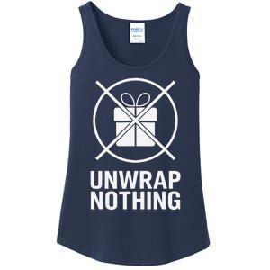 Funny Anti Christmas Unwrap Nothing Ladies Essential Tank