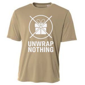 Funny Anti Christmas Unwrap Nothing Cooling Performance Crew T-Shirt