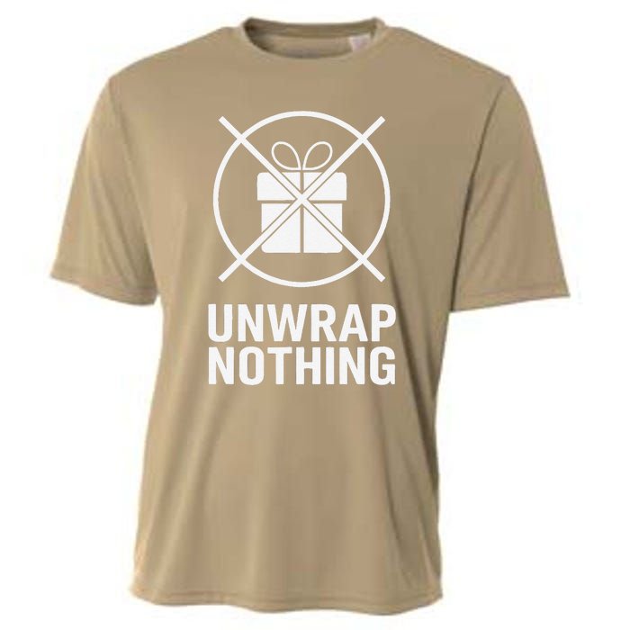 Funny Anti Christmas Unwrap Nothing Cooling Performance Crew T-Shirt