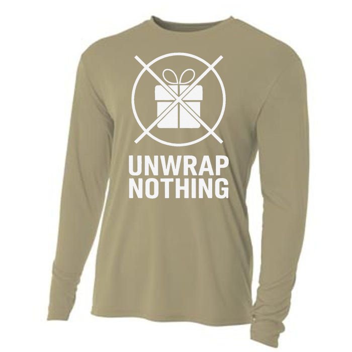 Funny Anti Christmas Unwrap Nothing Cooling Performance Long Sleeve Crew