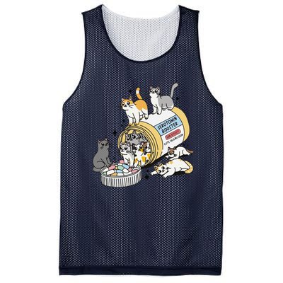 Funny Antidepressant Cat Cat Mom Funny Cats Cat Lover Therapist Cat Owner Me Mesh Reversible Basketball Jersey Tank