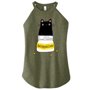 Fur Antidepressant Cat Women’s Perfect Tri Rocker Tank