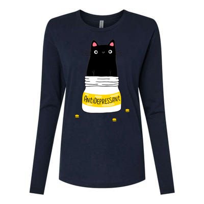 Fur Antidepressant Cat Womens Cotton Relaxed Long Sleeve T-Shirt