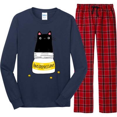 Fur Antidepressant Cat Long Sleeve Pajama Set