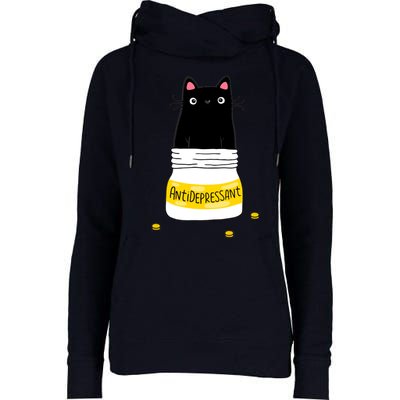 Fur Antidepressant Cat Womens Funnel Neck Pullover Hood