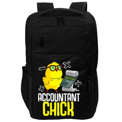 Funny Accountant Chick Gift For Cpa Bookkeeper Auditor Wo Impact Tech Backpack