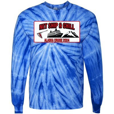 Funny Alaska Cruise 2024 Alaska Fishing Trip Alaska Funny Cool Gift Tie-Dye Long Sleeve Shirt