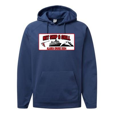 Funny Alaska Cruise 2024 Alaska Fishing Trip Alaska Funny Cool Gift Performance Fleece Hoodie