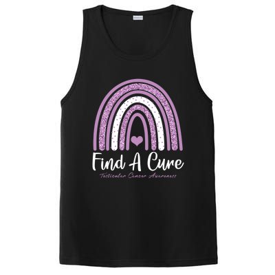 Find A Cure Testicular Cancer Awareness Day Rainbow Warrior Meaningful Gift PosiCharge Competitor Tank