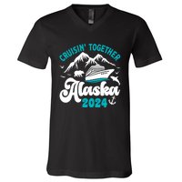 Funny Alaskan Cruise 2024 Gift V-Neck T-Shirt