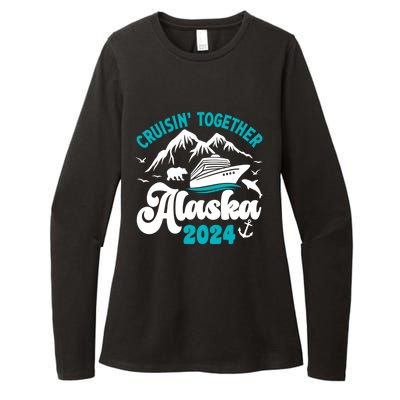 Funny Alaskan Cruise 2024 Gift Womens CVC Long Sleeve Shirt