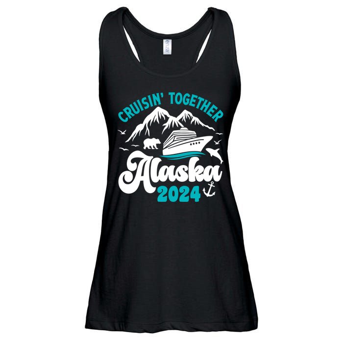 Funny Alaskan Cruise 2024 Gift Ladies Essential Flowy Tank