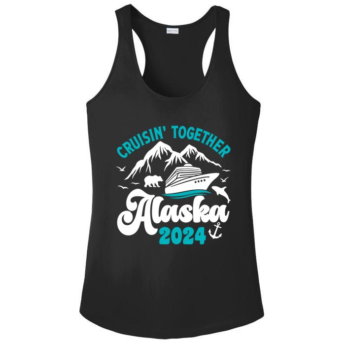 Funny Alaskan Cruise 2024 Gift Ladies PosiCharge Competitor Racerback Tank