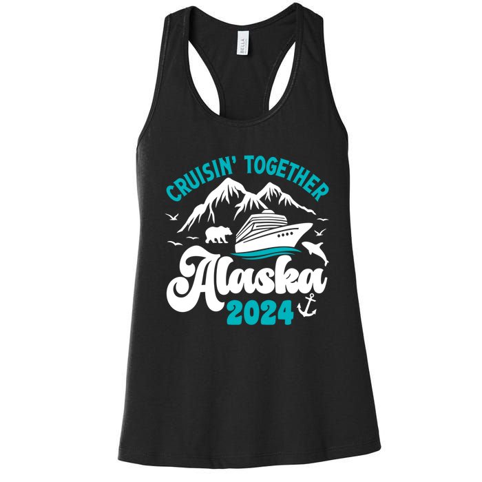 Funny Alaskan Cruise 2024 Gift Women's Racerback Tank