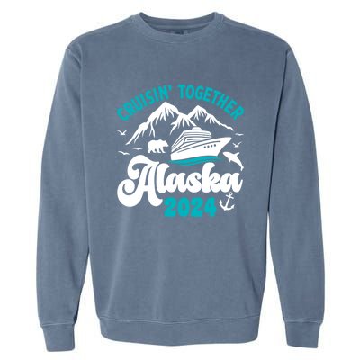 Funny Alaskan Cruise 2024 Gift Garment-Dyed Sweatshirt