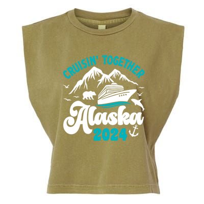 Funny Alaskan Cruise 2024 Gift Garment-Dyed Women's Muscle Tee