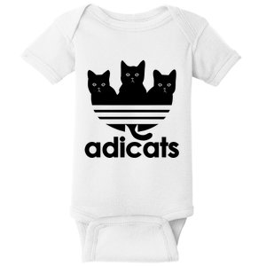 Funny Adicats Cute Cat Lover Pocket Cat Cat Mom Black Cat Baby Bodysuit