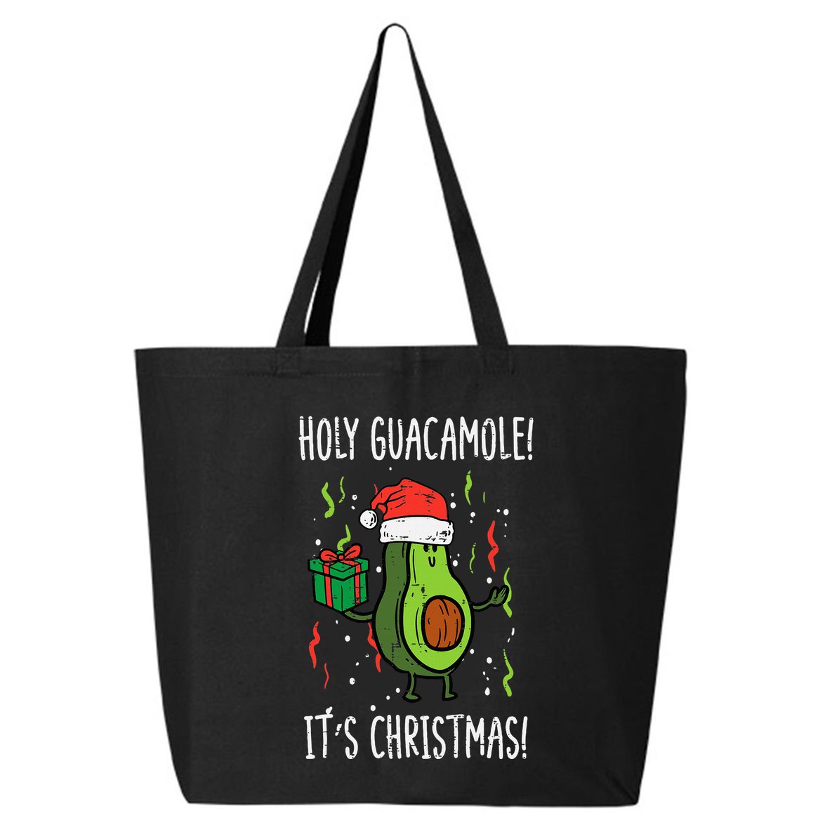 Festive Avocado Christmas Celebration 25L Jumbo Tote