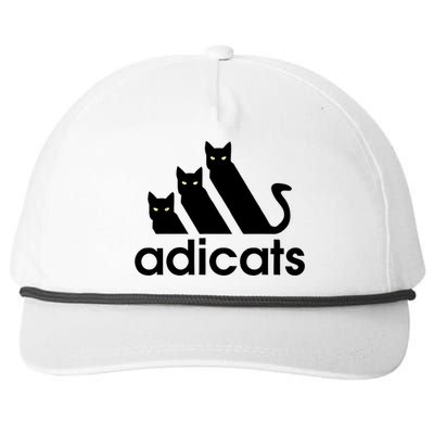 Funny Adicats Cute Cat Lover Pocket Cat Cat Mom Black Cat Snapback Five-Panel Rope Hat