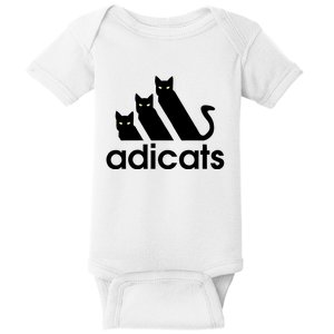 Funny Adicats Cute Cat Lover Pocket Cat Cat Mom Black Cat Baby Bodysuit