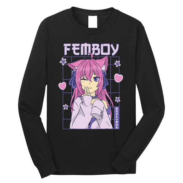 Femboy Anime Cute Little Femboy Long Sleeve Shirt