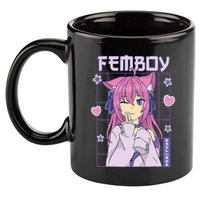 Femboy Anime Cute Little Femboy 11oz C Handle Ceramic Mug