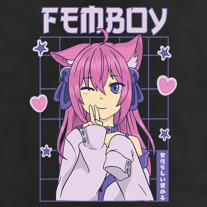 Femboy Anime Cute Little Femboy 11oz C Handle Ceramic Mug