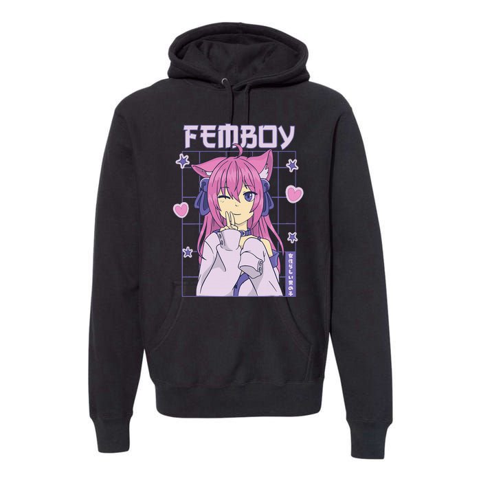 Femboy Anime Cute Little Femboy Premium Hoodie