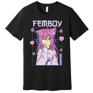 Femboy Anime Cute Little Femboy Premium T-Shirt